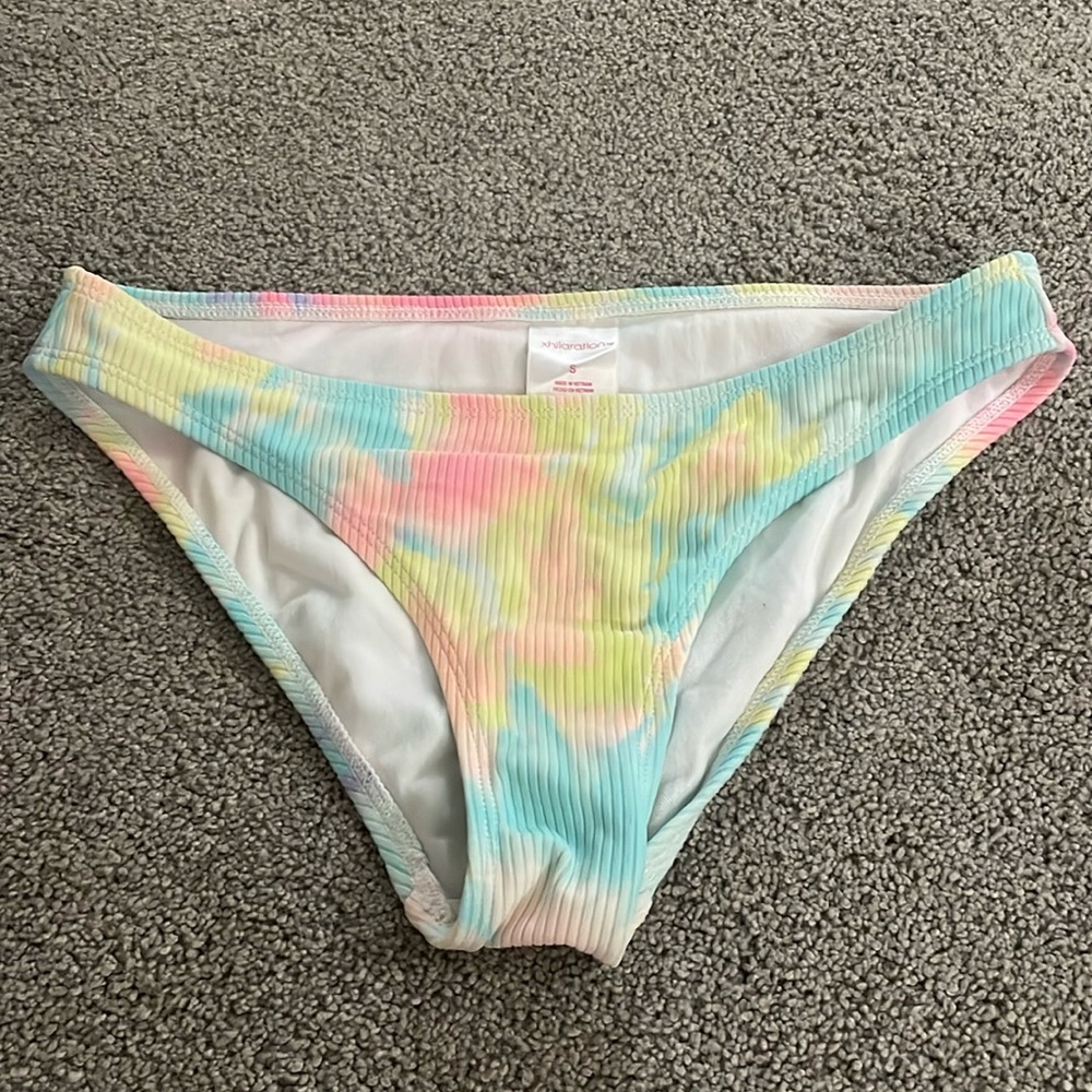 Target rainbow tie-dye bikini bottoms